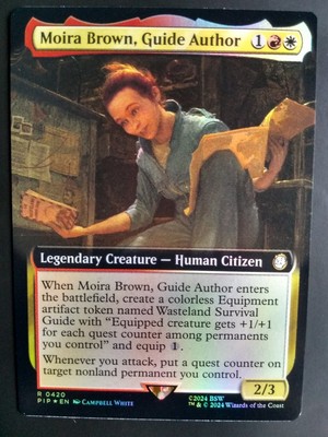 MTG Fallout - Moira Brown, Reiseführer Autor - Folie erweiterte Kunst selten