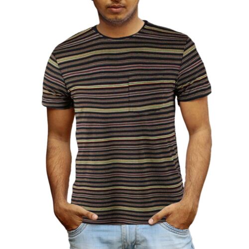 Beautiful Giant Men's Casual Striped Basic Crew Neck Short Sleeve T-shirt - Picture 8 of 21