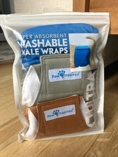 NEW Paw Inspired Reusable Washable Male Dog Wraps Size XS *BENEFITS PET RESCUE*