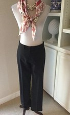 Ralph Lauren Black Label Pants, Size 8, Gray, Wool Blend, Lined, Flat Front