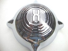 1949 1950 49 50 Ford Car Center Grill V 8 Ornament Bullet Chrome New