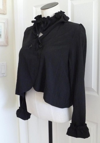 Chaqueta Hanna La Journee Lagenlook Negro Supplex Cuello y Puños 1 S/M - Imagen 6 de 12