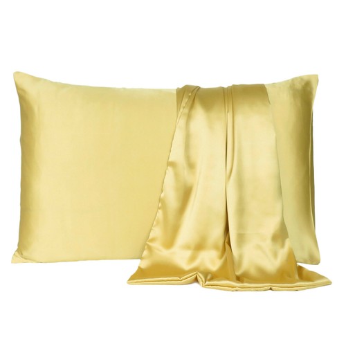 2 Pcs Premium Satin Bed Pillow Case Covers Soft Pillowcases Standard Queen King - Picture 158 of 273