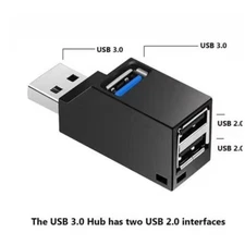 3 Port High Speed USB 3.0 Multi HUB Splitter Expansion Desktop PC Laptop Adapter