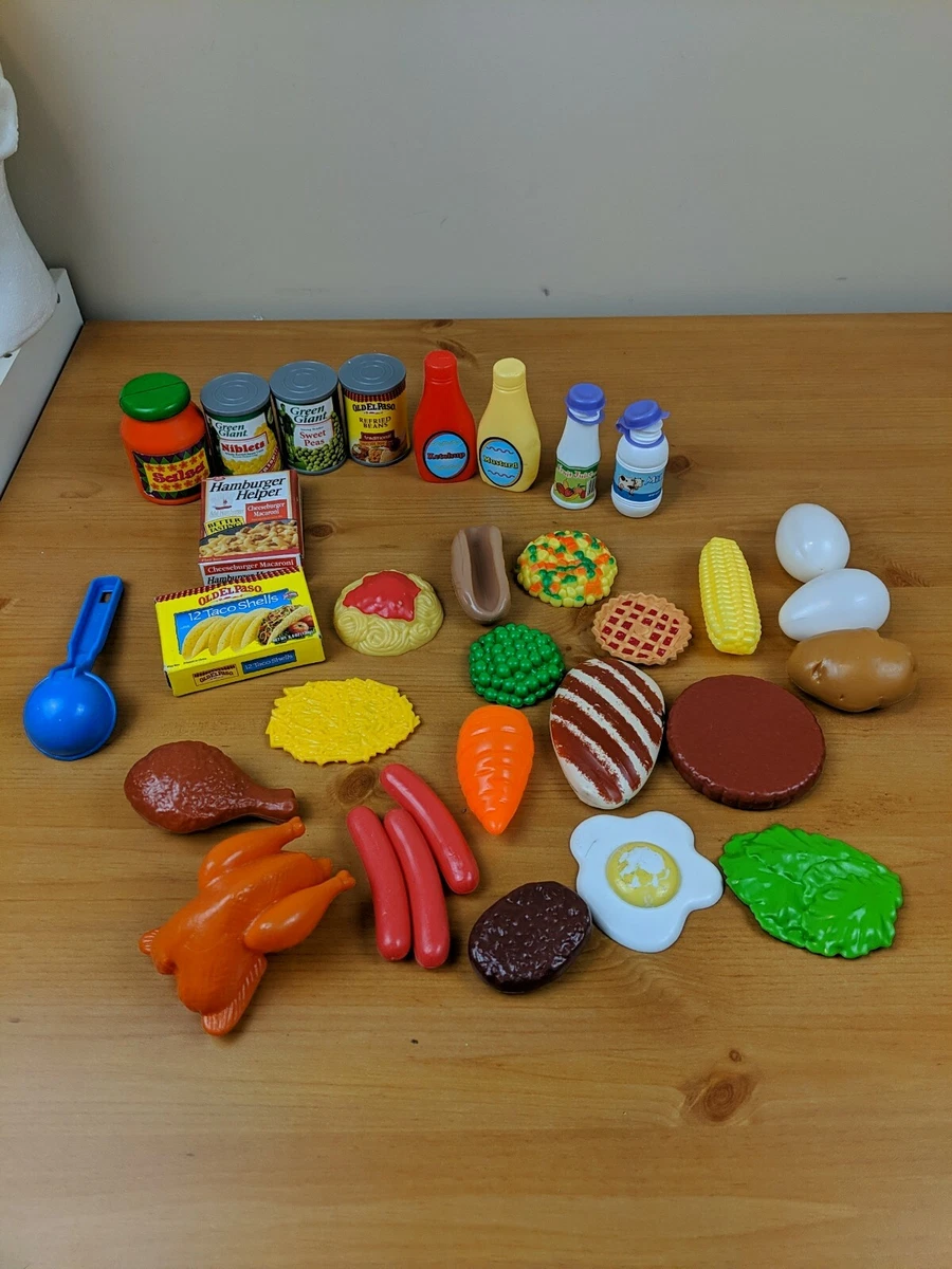 32 Piece Lot Pretend Play Toy Kitchen Food Baby Toddler Set Plastic Toy  Food