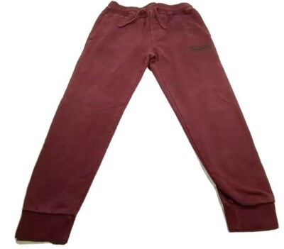 American Eagle Joggers Size M Mens AE BurgundyTapered Leg Sweatpants