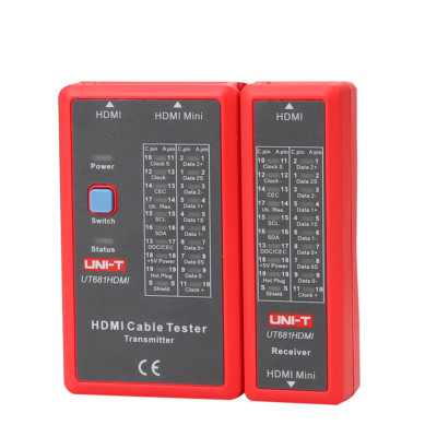 UNI-T UT681HDMI Cable Tester HDMI/Mini HDMI LED Display Scan Mode 19 Leads