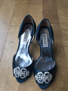 badgley mischka emerald green shoes