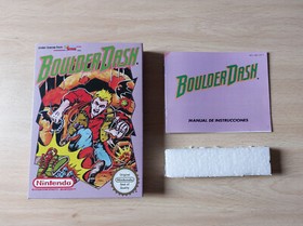 Caja y manual de reemplazo de Boulder Dash NES