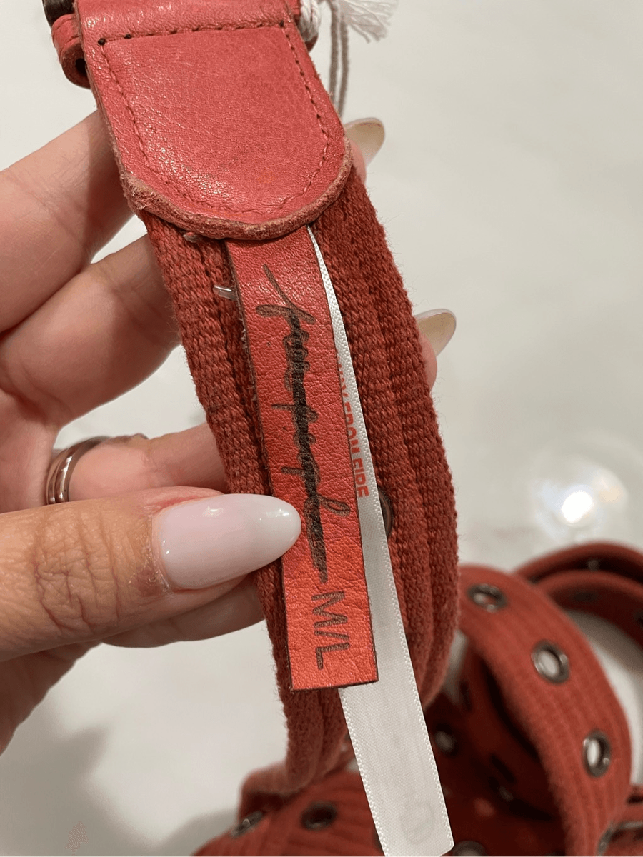 NWT Free People NWT Avril Grommet Canvas Belt SIize M/L | eBay display picture 1