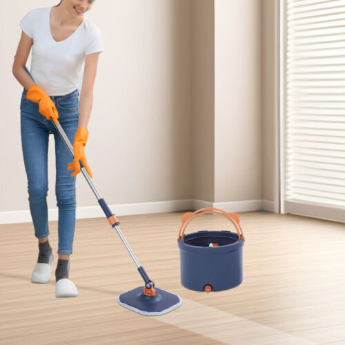 Spin Mop And Bucket Mop And Bucket With Wringer Set For Home Floor Cleaning - Picture 4 of 22