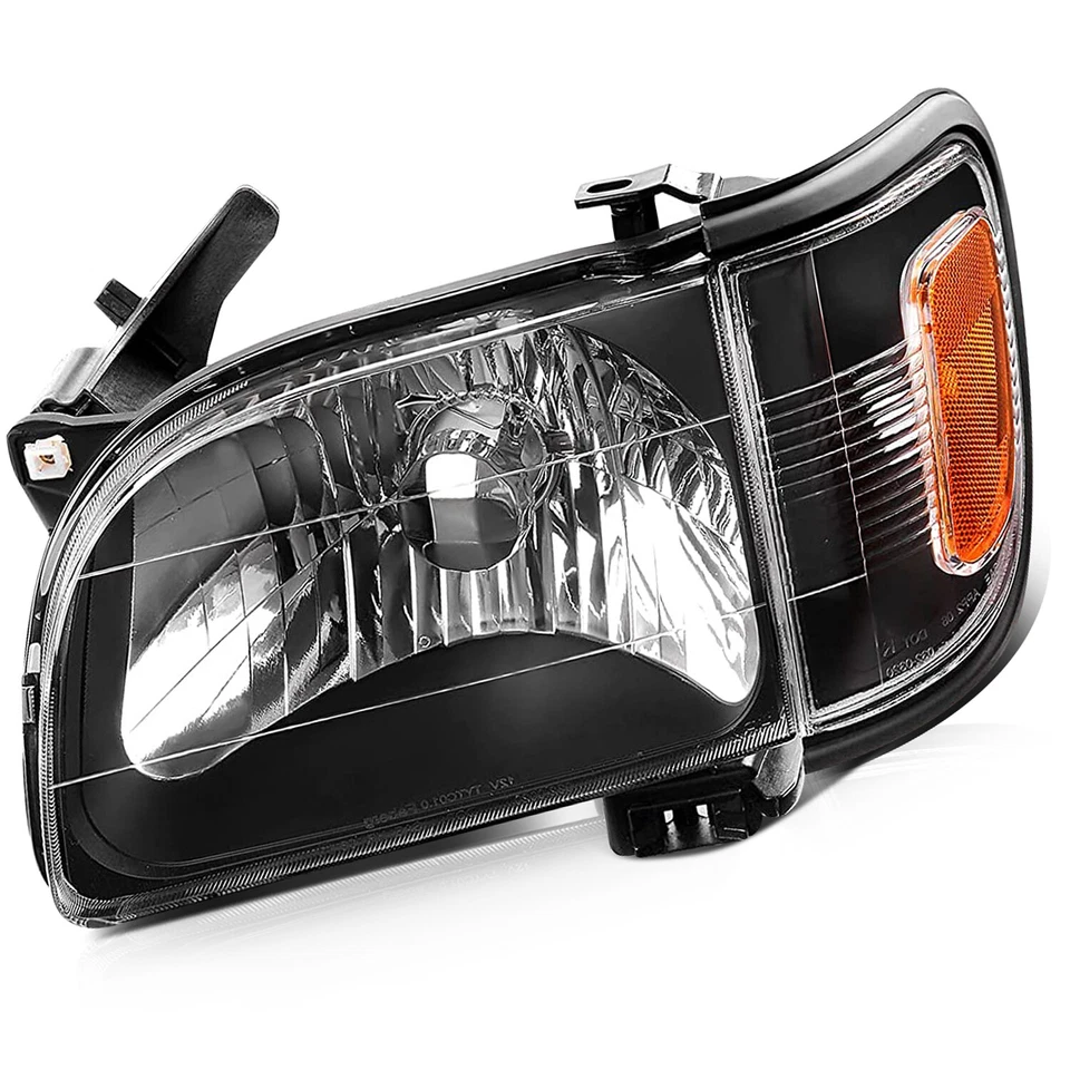 Conjunto de faros negros aptos para Toyota Tacoma 2001-2004 Foto 4 de 4