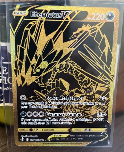 Eternatus V Gold Pokemon Card SV121 SV122 Shining Fates Mint FRESH OUT 