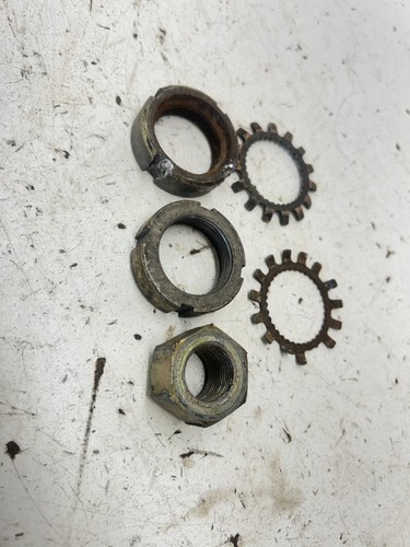 83 1983 Yamaha Tri Moto 175 YT175K OEM LOT GOOD THREADS Axle Nuts Pivot Bolts Nu - Picture 5 of 7