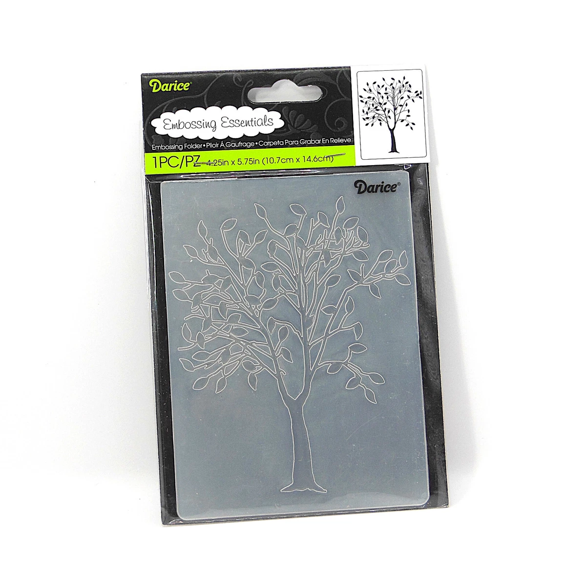 3D Tree Branches Embossing Folder - Plastic Template For Card Making & Paper Crafts - View #2
