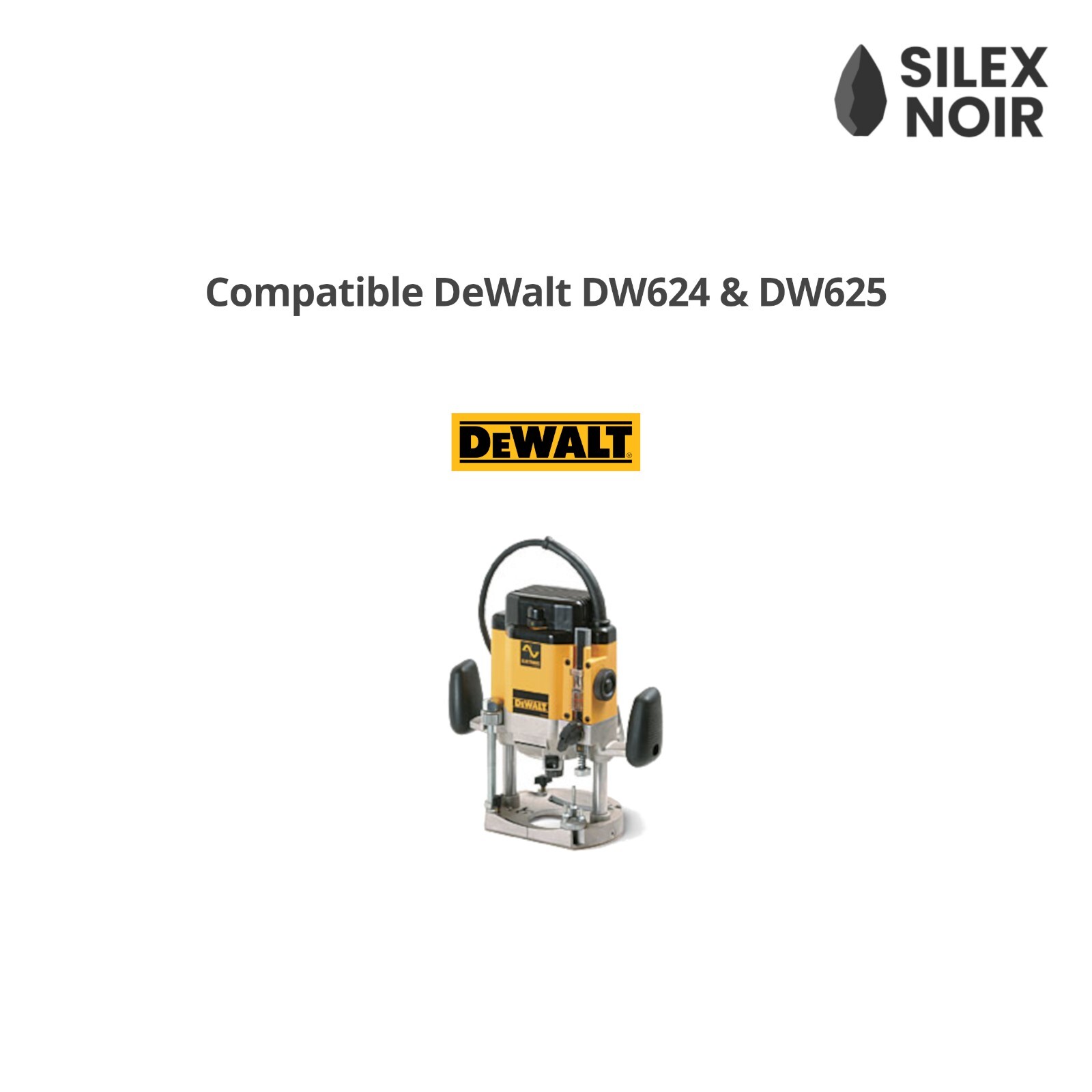 Cône de centrage et bague de copiage Dewalt DW624 pour l'assemblage de meubles