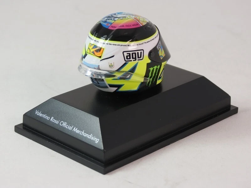 Minichamps Valentino Rossi AGV Helmet MotoGP Misano 2013 1/8 398130056 - Immagine 3 di 4