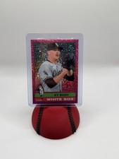 Topps Heritage 2025 Chrome Pink Sparkle Refractor Rookie Ky Bush White Sox #154