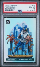 2024 Donruss Puka Nacua Downtown! SSP #20 Rams PSA 10💎💎💎