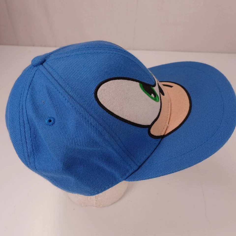 Sombrero Sonic The Hedgehog Para Hombre S/M Azul Acrílico Lana Snapback Gorra Foto 4 de 4