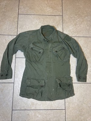 Vietnam 1969 Coat Mans Cotton Wind Resistant RIP Stop Poplin OG 107 Class 1 Jack