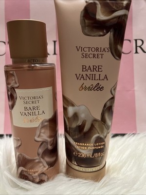 SET Victoria's Secret BARE VANILLA BRULEE Fragrance Lotion and