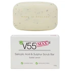 V55 MAX Salicylic Acid Tree Oil Sulphur Soap Scrub Spots Blackheads Milia 100g