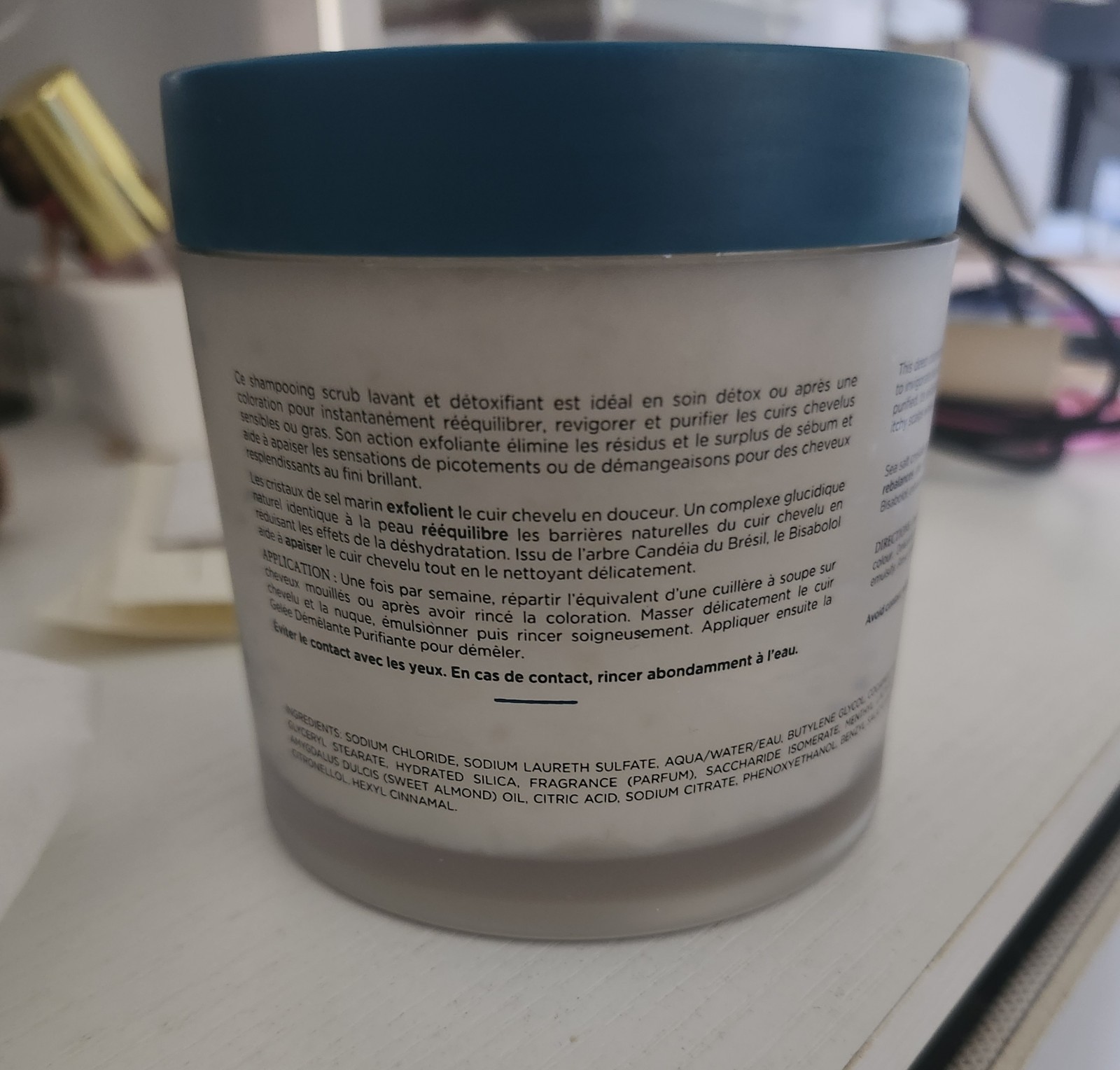 Christophe Robin Cleansing Purifying Scrub with Sea Salt 8.4oz New 