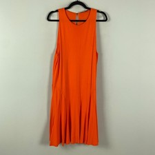 Polo Ralph Lauren Orange Sleeveless Fit & Flare Dress XL Summer Bright Resort