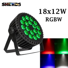 18x12W Aluminum RGBW LED Beam Flat Par Stage ...