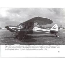 Super Cubs AN-AKJ Delivery to Nicaragua Piper Aircraft Book Plate Print SJ9