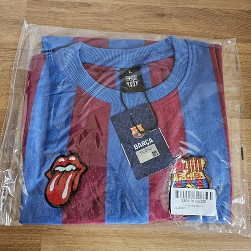 The Rolling Stones Barcelona FC Vintage Jersey & Hackney Diamonds Vinyl Disc - Foto 4 di 11