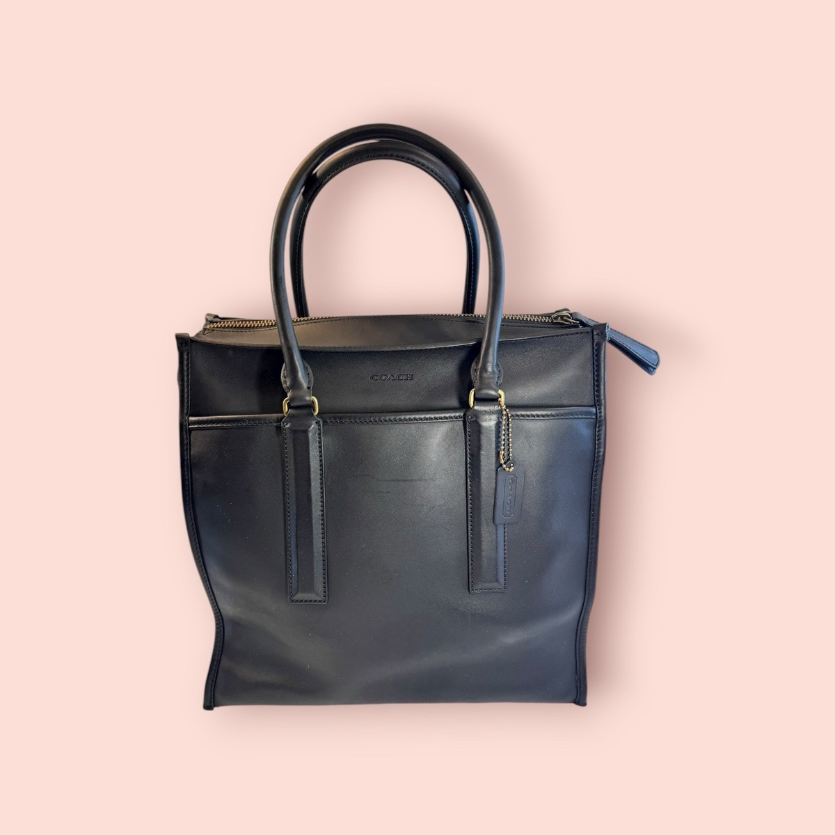 COACH Y2K Vintage Bleecker Glovetanned Leather Large Unisex Tote