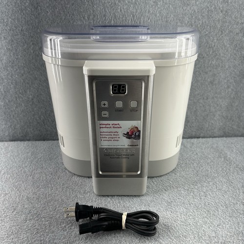 Cuisinart Yogurt Maker CYM-100 Electronic Automatic Cooling with Detachable Cord