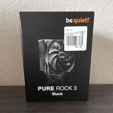 be quiet! PURE ROCK 3 Black CPU Fan with Heatsink Rifle Bearing 120mm