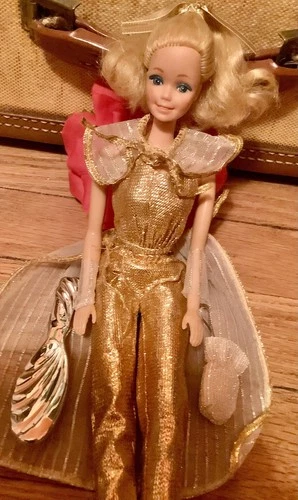 Vintage GoLDeN BarBiE DReaM 1980 SupeStaR Era TON Extra 4 Pc OuTFiT Acesories VG