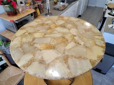 Round ONYX coffee Table Top Only 24"