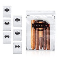 Purevacy Poly Zipper Cigar Bag 8 X 10 Pack Of 100 Fine Clear Plastic Bags For