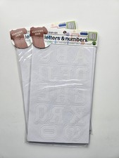 Iron-On Letters  Numbers Soft Flock 1 3/4" transfers by Dritz 2 Packs