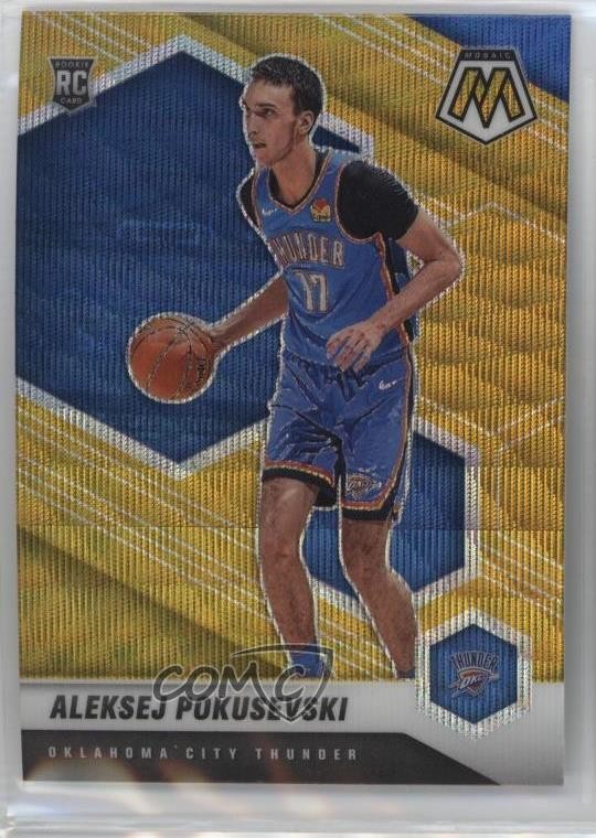 2020-21 Panini Mosaic Rookie Gold Wave Prizm Aleksej Pokusevski #226 1j69