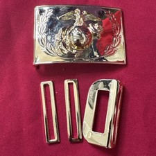 SNCO EGA BELT BUCKLE US MARINE DRESS BLUE UNIFORM MARINES USMC VETERAN E187