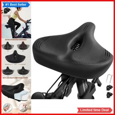 Oversized Bike Seat Cushion 13.2 Inch Wide Memory Foam 500LB Universal Fit