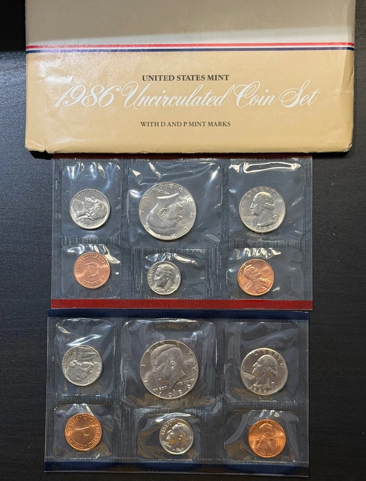 1985 to 1989 US Mint 13 P & D Coin Set - Lot of 5 Mint Sets OGP - Image 4 of 4