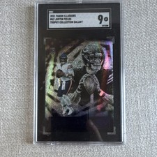 2021 Panini Illusions Justin Fields #62 Bears Trophy Collection Galaxy SGC 9