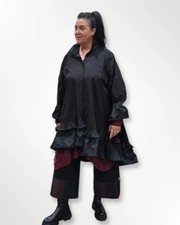 SALE CNG Tunika Bluse Kleid mit Memory Taft bis Größe 60