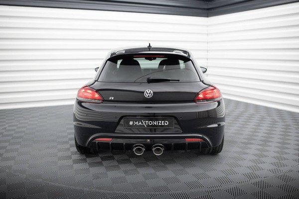Diffusor Heck Ansatz V.3 FüR Volkswagen Scirocco R Mk3 HeckschüRze Schwarz-image