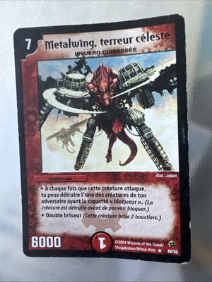 Duel Masters Metalwing Karte, Himmlischer Terror 42/55 Französisch Sehr Selten 