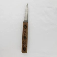 Chicago Cutlery Small Paring Knife 104S Walnut Handle Vintage 