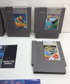 Time Lord, Marble Madness, Digger, World Games, Jordan NES CIB, lotto giochi x 5