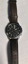 Montre Homme Fossil Grant FS4813 Chronographe Quartz 44mm Cuir Marron